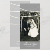 Carte photo double face : Cordons de lumière éléga (Devant / Derrière)