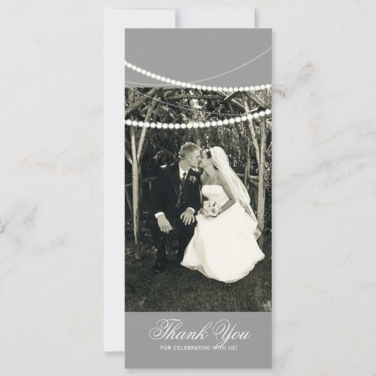 Carte photo double face : Cordons de lumière éléga (Devant)