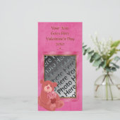 Carte photo d'ours en peluche V-Day (Debout devant)