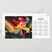 carte photo Dragon Calendrier 2012 (Devant / Derrière)