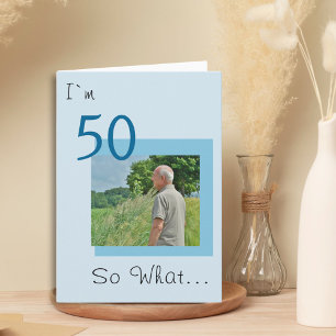 Carte Photo drôle pour 50e anniversaire