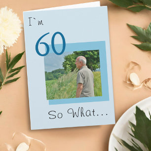 Carte Photo drôle pour 60e anniversaire