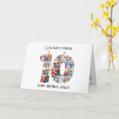 carte photo du 10e anniversaire (Fleur jaune)
