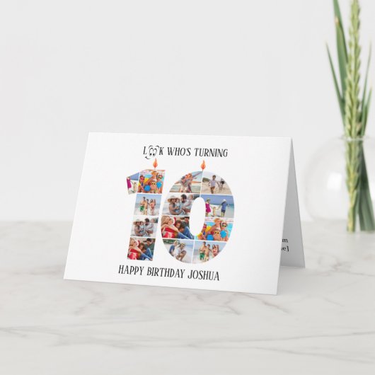 carte photo du 10e anniversaire (Devant)
