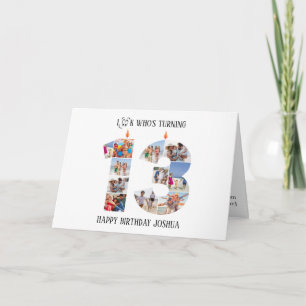 carte photo du 13e anniversaire