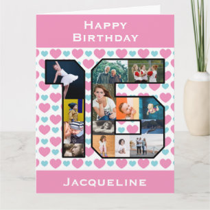 carte photo du 16e anniversaire
