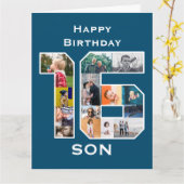 carte photo du 16e anniversaire (Fleur jaune)