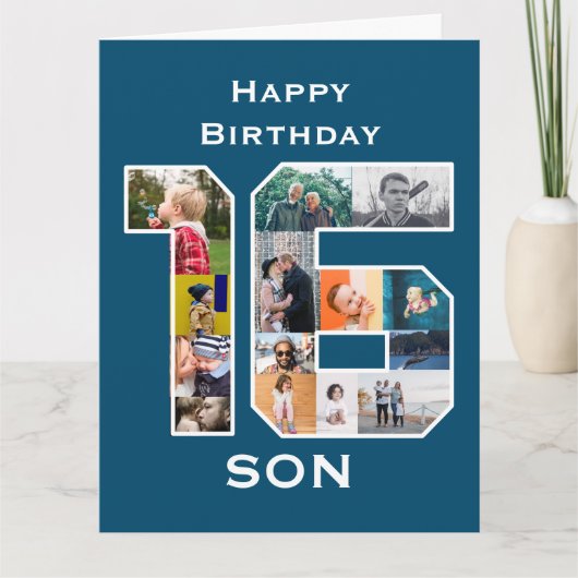 carte photo du 16e anniversaire (Devant)