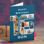 carte photo du 16e anniversaire<br><div class="desc">Personnalisez cette grande carte de 16ème anniversaire avec vos photos préférées. Conçu pour cette personne spéciale. Le collage photo numéro 16 est une façon unique et personnalisée de donner une carte d'anniversaire avec une qualité personnalisée spéciale. Le modèle est mis en place pour vous de créer facilement votre propre collage...</div>