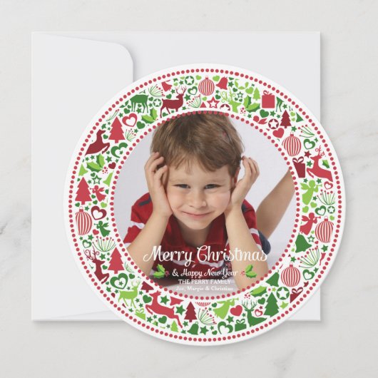 Carte photo du cercle de Noël (Devant)