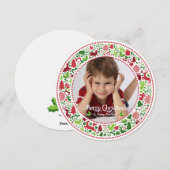 Carte photo du cercle de Noël (Devant / Derrière)