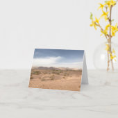 Carte Photo du désert (Fleur jaune)