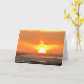 Carte Photo du lever du soleil de HOPE (Fleur jaune)