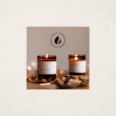 Carte photo du logo d'entretien des bougies (Devant)