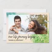 Carte photo du mariage de destination à Hawaii - E (Devant)