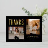 Carte photo du Merci de  de graduation (Debout devant)