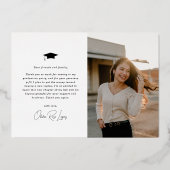 Carte photo du Merci de  de graduation (Verso)