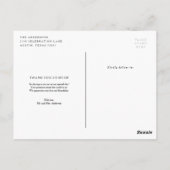 Carte photo du Merci Mariage brossé (Dos)