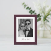 Carte photo du Merci Mariage de Bourgogne (Debout devant)