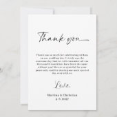 Carte Photo du Merci Mariage de lavande (Dos)