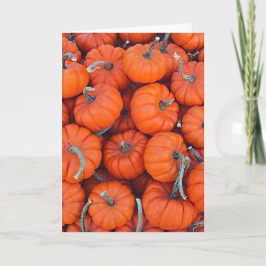 Carte Photo du Motif Citrouille Halloween Mini (Devant)