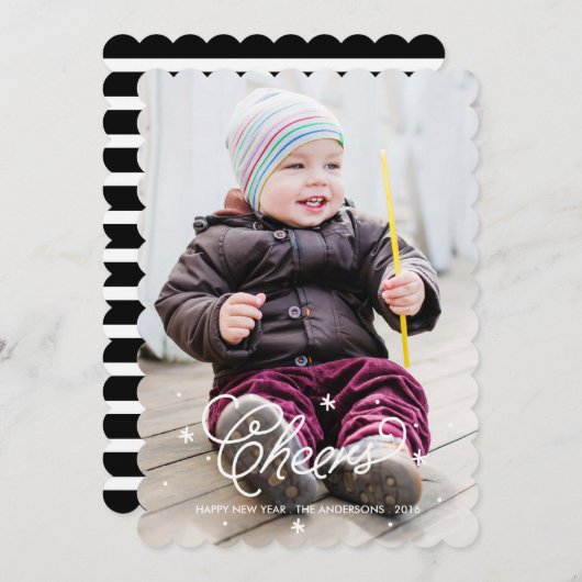 Carte photo du Nouvel An à l'aide d'un script (Devant / Derrière)