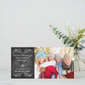 Carte photo du Nouvel An Bénédiction de tableau de (Debout devant)