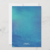 Carte photo du Nouvel An Chéri / Bleu Océan (Dos)