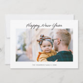 Carte photo du Nouvel An heureux (Devant)