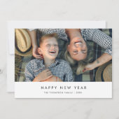 Carte photo du Nouvel An heureux (Devant)