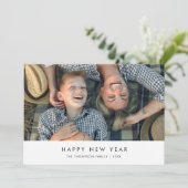 Carte photo du Nouvel An heureux (Debout devant)