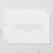 Carte photo du Nouvel An heureux (Dos)