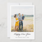 Carte photo du Nouvel An heureux (Devant)