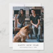 Carte photo du Nouvel An heureux (Devant)
