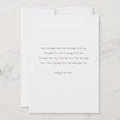 Carte photo du Nouvel An heureux (Dos)