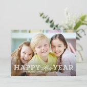 Carte photo du Nouvel An intime (Debout devant)