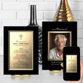 Carte PHOTO DU SERVICE funéraire DE L'Invitation ESPAGNO