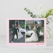 Carte photo duo cœur rose Saint-Valentin (Debout devant)