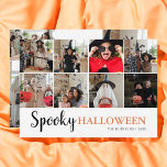 Carte Photo éffrayant Halloween<br><div class="desc">Photo et calligraphie de script moderne.</div>