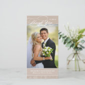 Carte photo élégant de Merci (4x8) (Debout devant)