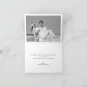 Carte photo élégant simple de mariage de manuscrit (Intérieur)