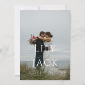 Carte photo élégante avec typographie moderne (Devant)