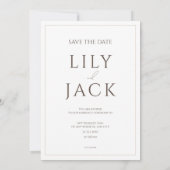 Carte photo élégante avec typographie moderne (Dos)