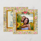 Carte Photo Élégante Moderne pour la Fête des Mère (Devant / Derrière)