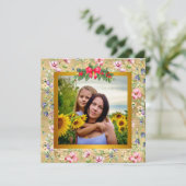 Carte Photo Élégante Moderne pour la Fête des Mère (Debout devant)