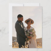 Carte photo élégante pour invitations de mariage e (Devant)