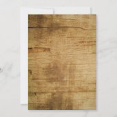 Carte Photo En Bois Et Blanc Minimal Moderne (Dos)