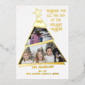 Carte photo en feuille métallique réelle représent (Recto)