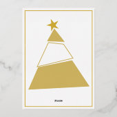 Carte photo en feuille métallique réelle représent (Verso)