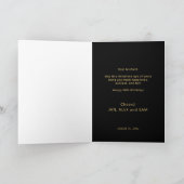 Carte photo en or noir à 50e anniversaire (Intérieur)